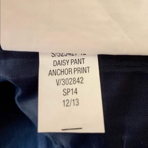 Old Navy_Navy Diva Pants w/ Anchor Print_Size 18 - Picture 8 of 9